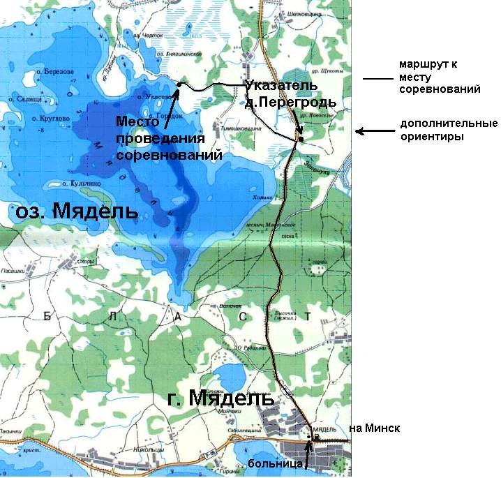 Карта осадков нарочь